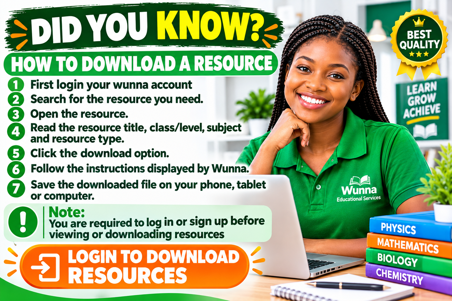 HOW TO DOWNLOAD RESOURCES
